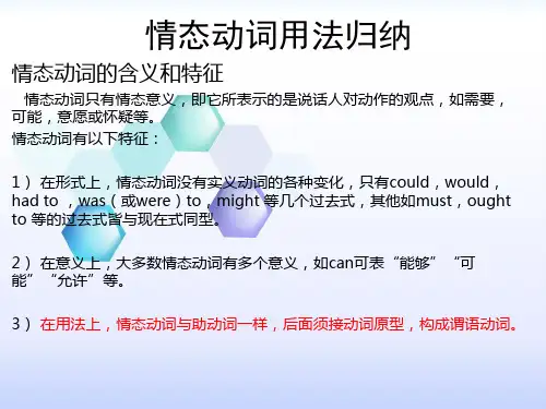 情态动词用法归纳(全)