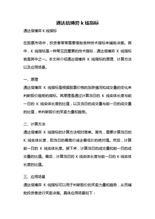 通达信博弈k线指标