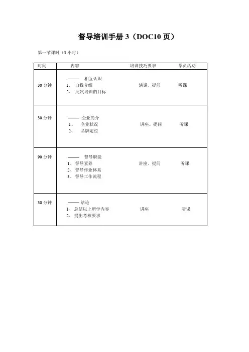 督导培训手册3(DOC10页)