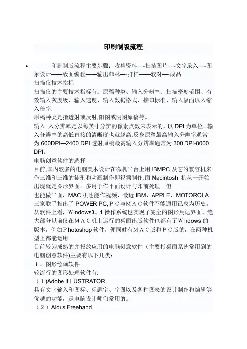 印刷制版流程【范本模板】
