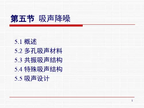 吸声降噪PPT课件