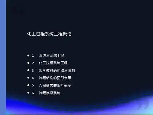 化工过程系统工程概论