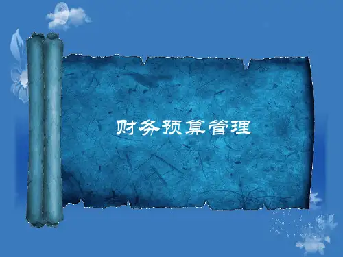 财务预算管理精讲课件