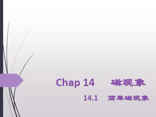 14.1、 简单磁现象