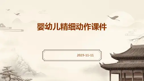 婴幼儿精细动作课件