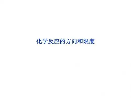 化学课件《化学反应的方向和限度》优秀ppt6 苏教版