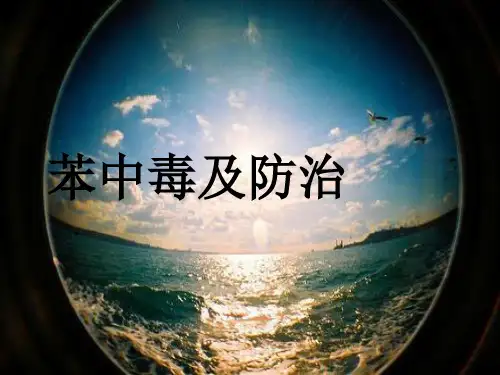 《苯中毒及防治》PPT课件