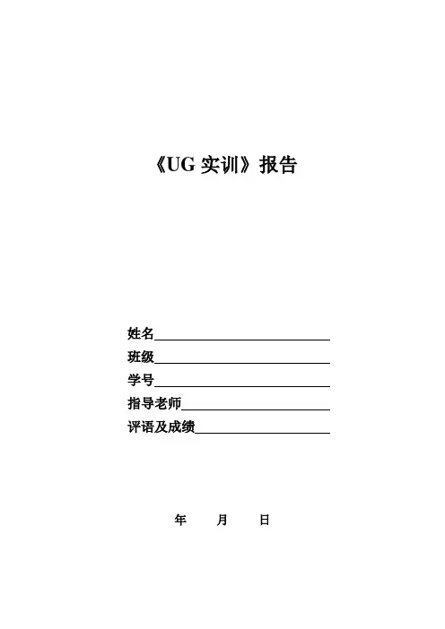 UG实训报告