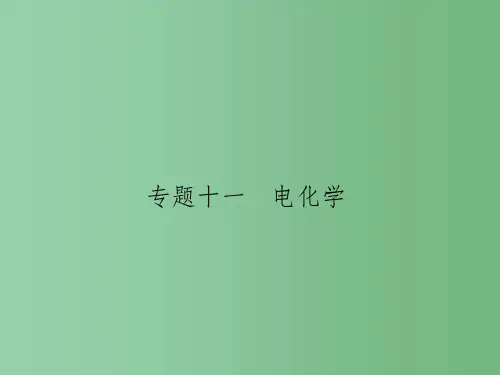 高考化学一轮总复习 专题十一 电化学课件