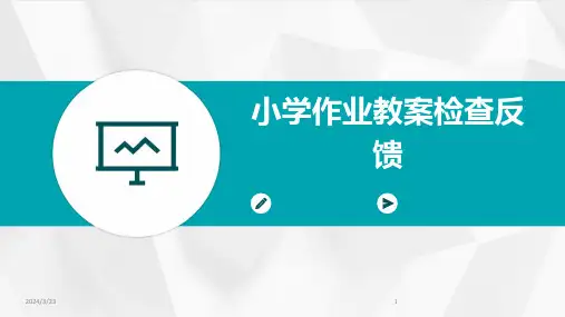 2024年度小学作业教案检查反馈