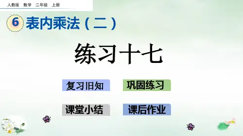 二年级上册练习十七PPT新人教版