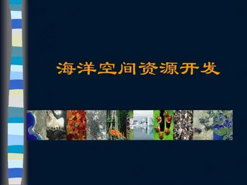 5.4 海洋空间资源开发