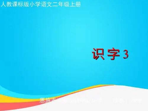 (推荐)人教版小学语文二年级上册识字2PPT资料