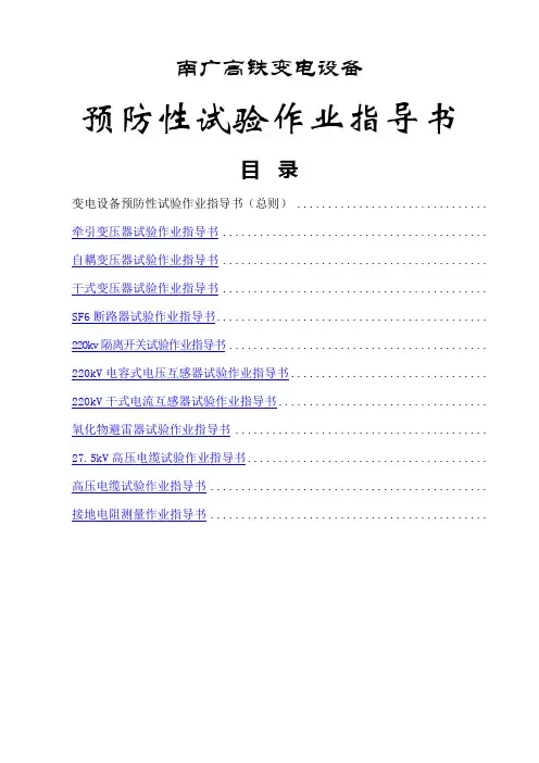预防性试验