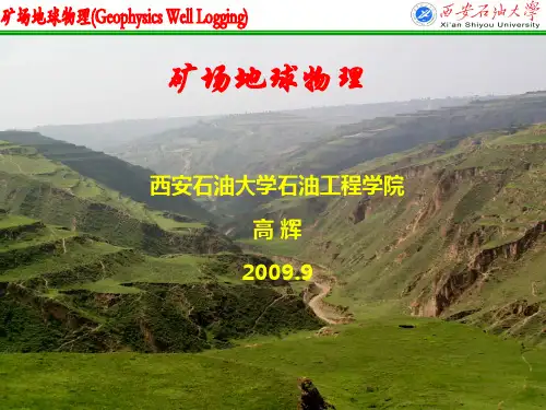第8章 密度和岩性密度测井(2课时)