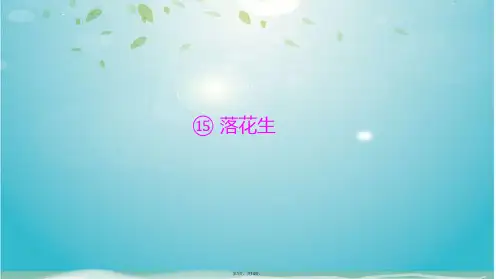 五级上册语文课件-落花生｜人教新课标(共14张PPT)