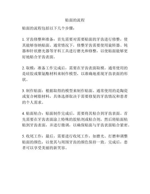 贴面的流程