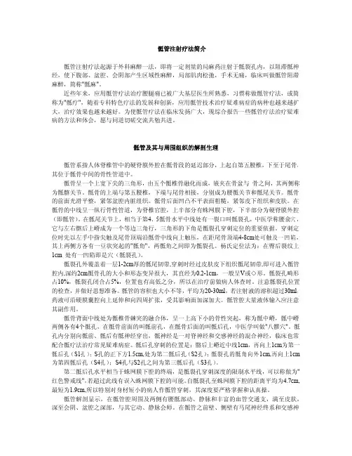 骶管注射疗法