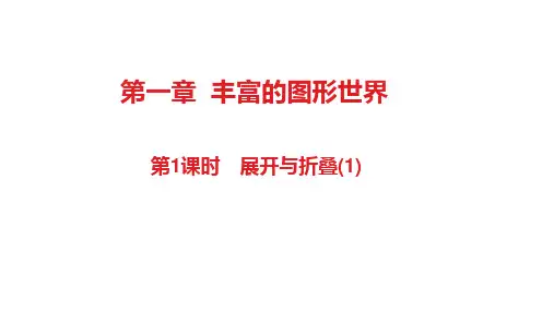 中考数学北师大版七年级(展开与折叠)课件、导学案