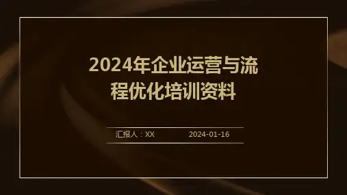 2024年企业运营与流程优化培训资料