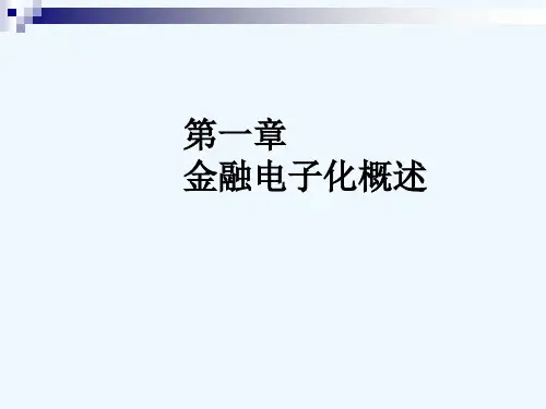 金融电子化概述PPT(26张)