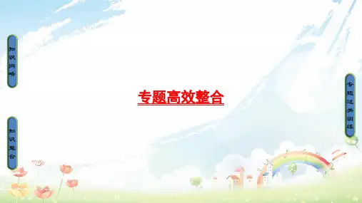 高考历史一轮复习专题10各国经济体制的创新与调整和苏联的社会主义建设专题高效整合课件人民版