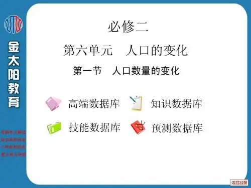 6.1人口数量的变化