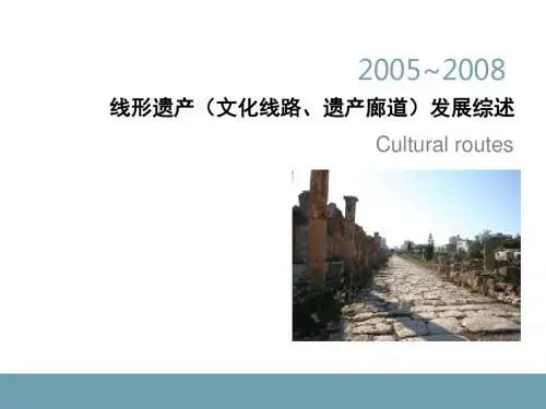 文化线路理论2005-2008