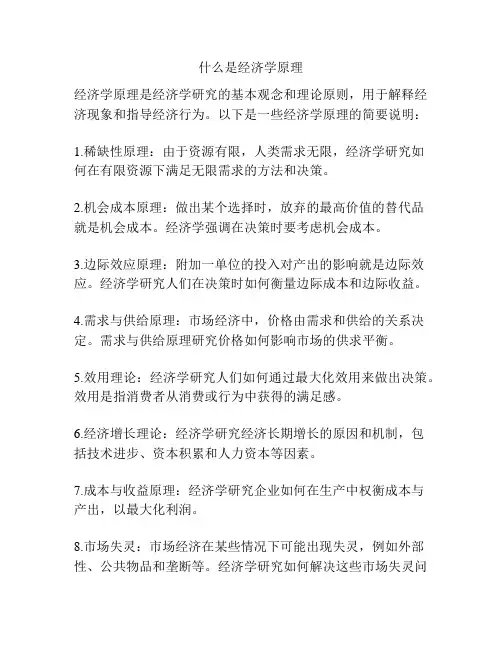 什么是经济学原理