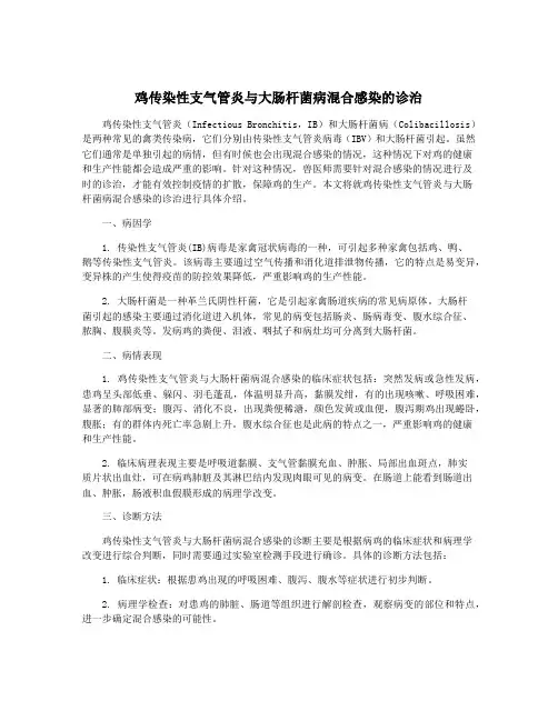 鸡传染性支气管炎与大肠杆菌病混合感染的诊治