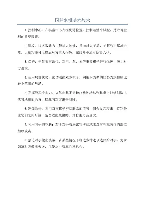 国际象棋基本战术