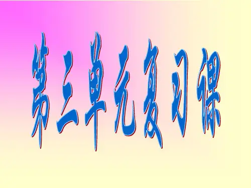 第三单元《融入社会 肩负使命》复习课件(人教新课标九年级) 2ppt--初中政治