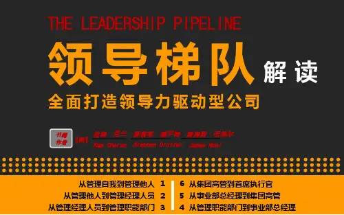 《领导梯队：全面打造领导力驱动型公司》解读