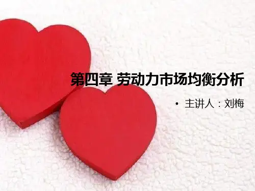 第四章 劳动力市场均衡分析
