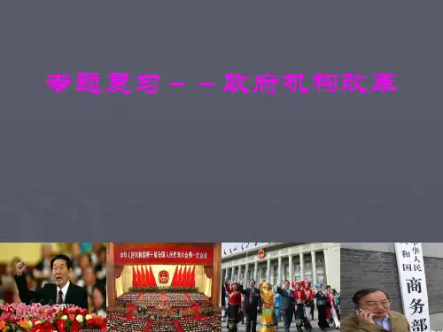 政府机构改革PPT课件