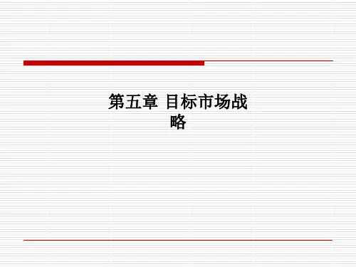 第五章 目标市场战略PPT课件