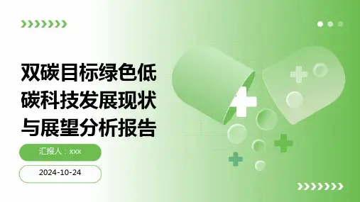 双碳目标绿色低碳科技发展现状与展望分析报告
