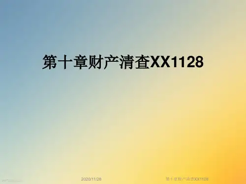 第十章财产清查XX1128