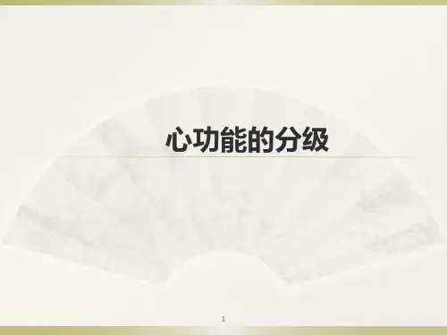 心功能的分级ppt课件
