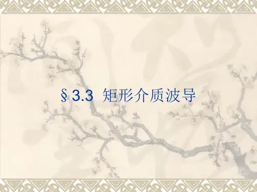 半导体光电子学课件-下集3.3  矩形介质波导及外延生长