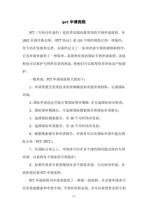 pct申请流程