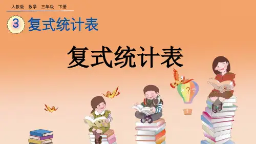 人教版数学三年级下《复式统计表》ppt