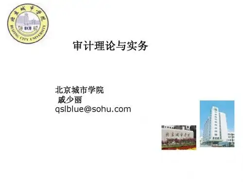 本科审计1章审计总论