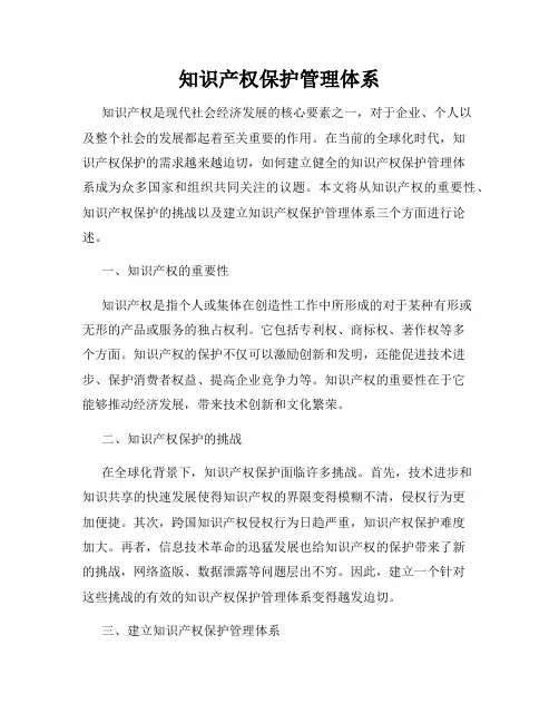 知识产权保护管理体系