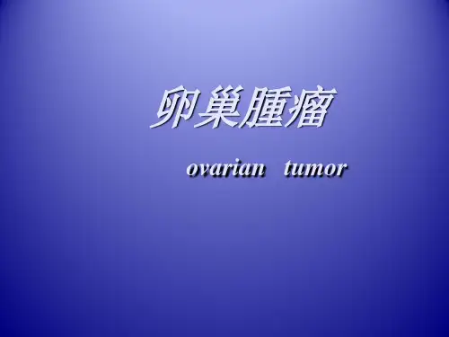 卵巢肿瘤 PPT课件