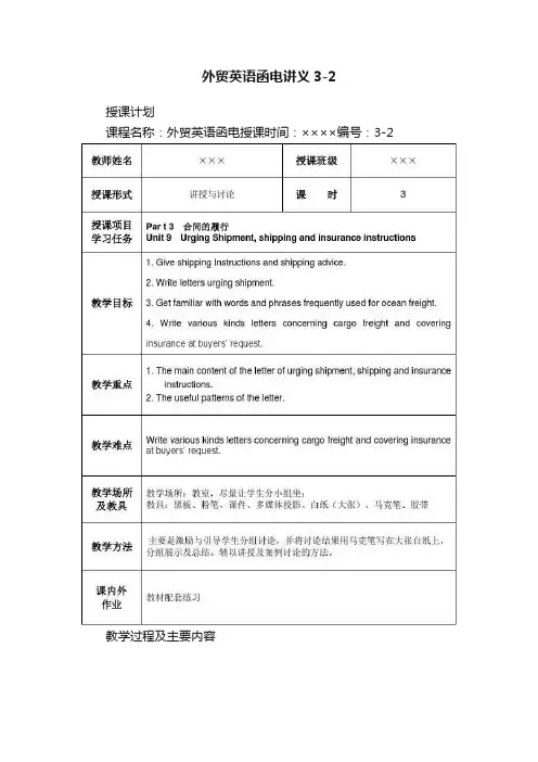 外贸英语函电讲义3-2