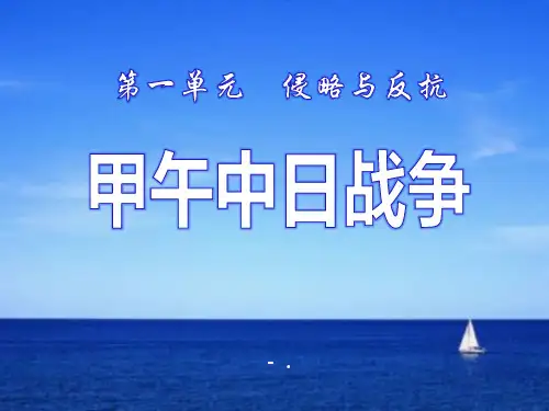 《甲午中日战争》侵略与反抗PPT课件3