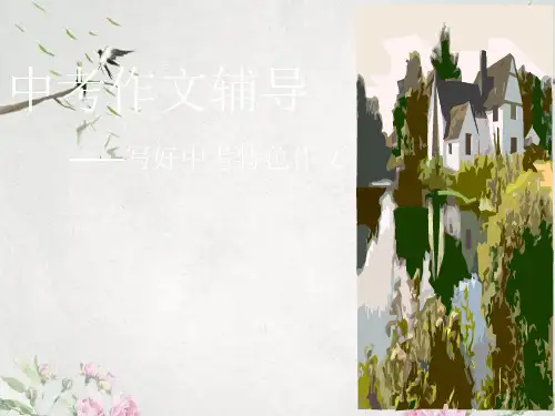 作文-中考作文辅导——写好中考特色作文ppt优秀PPT