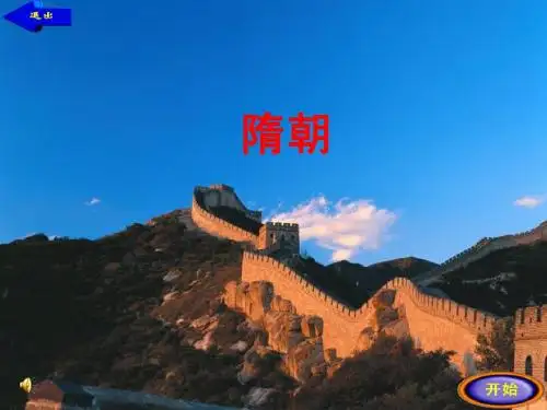 隋唐史精品课件