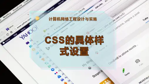 CSS的具体样式设置